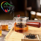 قوری دمنوش پیرکس صافی دار دسته چوب