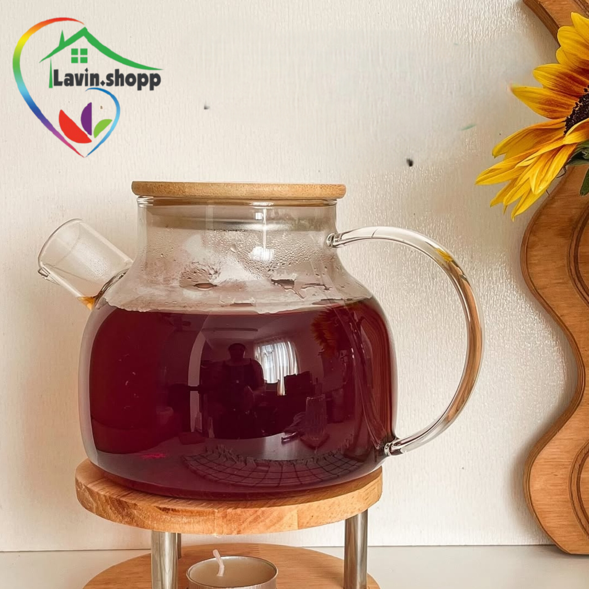 قوری پیرکس درب بامبو ۱۰۰۰ میل