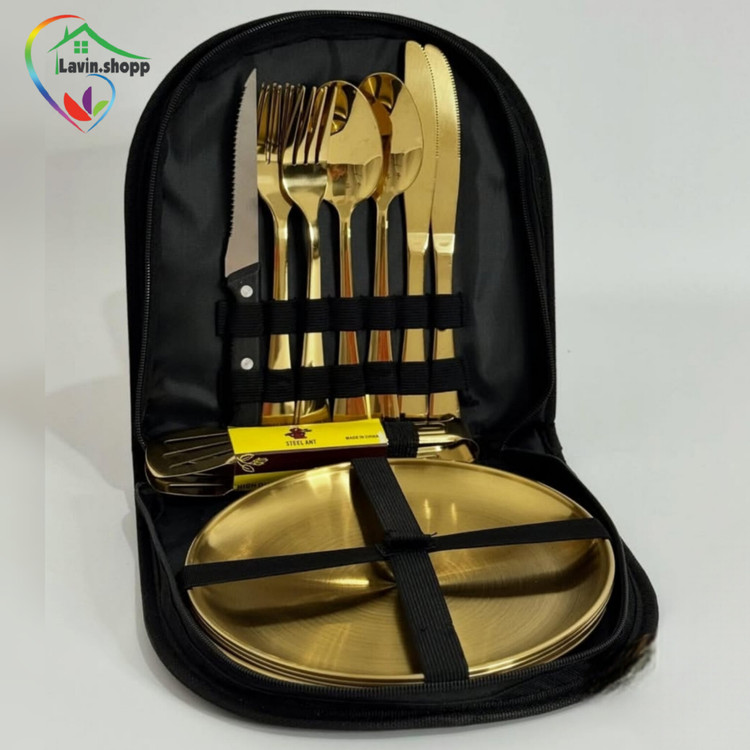 ست استیل مسافرتی ۲ نفره